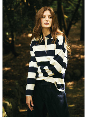 Soulmate - Soulmate t-shirt L/Æ - Navy/off