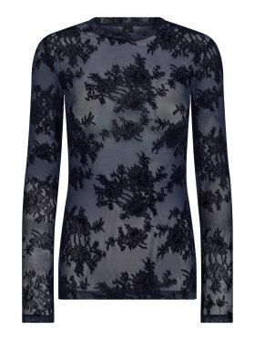 Hype The Detail bluse Mesh - navy - Dame - Bluser - Hype The Detail 
