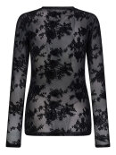 Hype The Detail Bluse Mesh blonde - sort - Dame - Bluser - Hype The Detail 