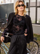 Hype The Detail - Hype The Detail Bluse Mesh blonde - sort Hype The Detail - Hype The Detail Bluse Mesh blonde - sort