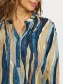 2-Biz bluse blå/sand mix - Dame - Bluser - 2-Biz