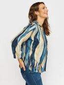 2-Biz bluse blå/sand mix - Dame - Bluser - 2-Biz