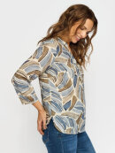 2-Biz - 2-Biz bluse blå/sand mix