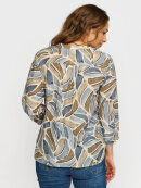 2-Biz bluse blå/sand mix - Dame - Bluser - 2-Biz