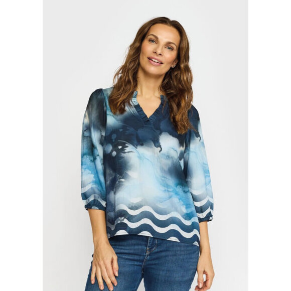 2-Biz - 2-Biz bluse - blå mix