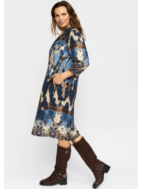 2-Biz kjole - blå mix - Mellemlange kjoler - 2-Biz