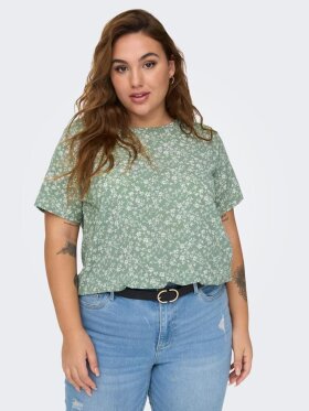 Only Carmakoma bluse - grøn/off - Overdele til Plus size - ONLY CarmaKoma Only Carmakoma bluse - grøn/off - Overdele til Plus size - ONLY CarmaKoma