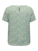 Only Carmakoma bluse - grøn/off - Overdele til Plus size - ONLY CarmaKoma