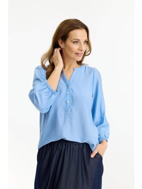IN FRONT - In Front Bluse - Lyseblå