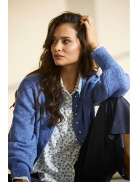 IN FRONT - In Front Cardigan - blå IN FRONT - In Front Cardigan - blå