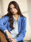 In Front Cardigan - blå - Lækre striktrøjer til kvinder - IN FRONT