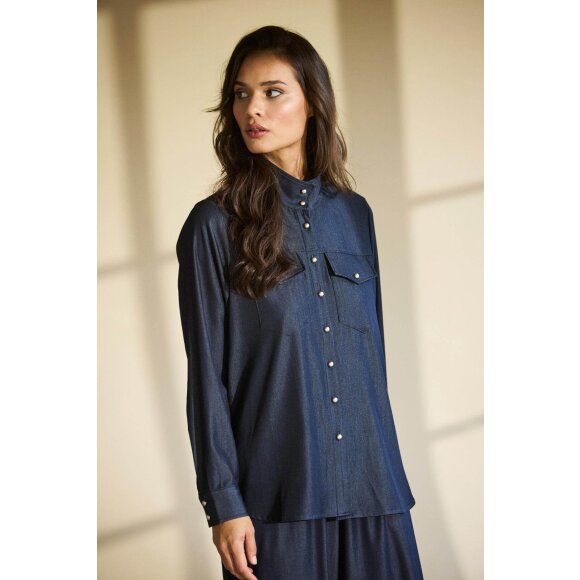 IN FRONT - In Front skjorte - Dark Blue