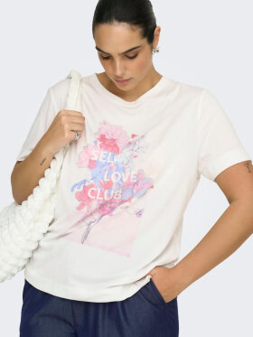 ONLY CarmaKoma - Only Carmakoma t-shirt - rosa print ONLY CarmaKoma - Only Carmakoma t-shirt - rosa print