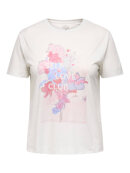 Only Carmakoma t-shirt - rosa print - Overdele til Plus size - ONLY CarmaKoma