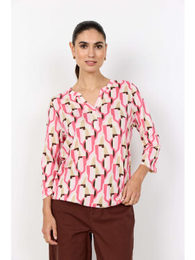 Soyaconcept Bluse - Lyserød/Sand - Dame - Bluser - Soyaconcept 