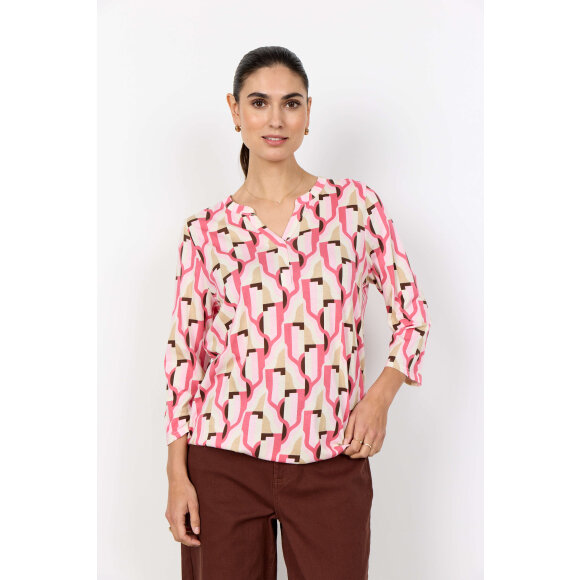 Soyaconcept Bluse - Lyserød/Sand - Dame - Bluser - Soyaconcept 