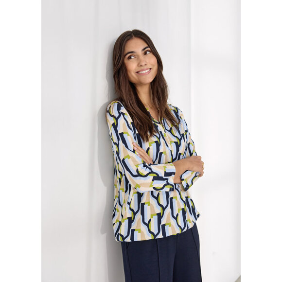 Soyaconcept  - Soyaconcept Bluse - Blå/Grøn