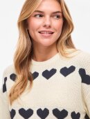 Vila Strik - off/hjerte  - Lækre striktrøjer til kvinder - VILA