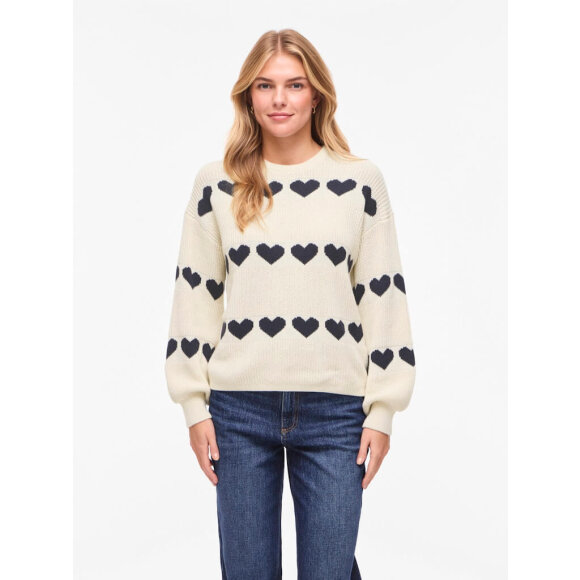 VILA - Vila Strik - off/hjerte 