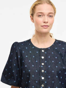 Vila Skjortejakke - Denim dot - Skjortejakker - dame - VILA