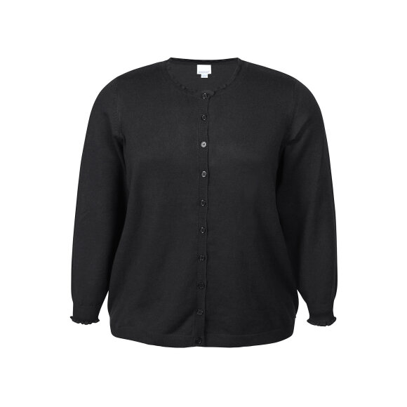 Zhenzi cardigan - sort - Overdele til Plus size - Zhenzi Zhenzi cardigan - sort - Overdele til Plus size - Zhenzi