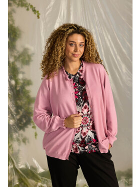 Zhenzi cardigan - rosa - Overdele til Plus size - Zhenzi