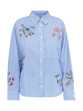 Love & Divine Skjorte - Stribet/brodering  - Skjorter til kvinder - love & divine