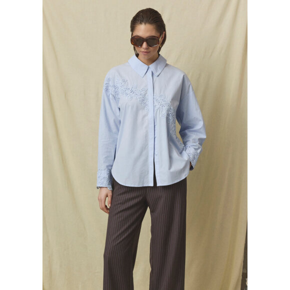 Love & Divine skjorte - blå - Skjorter til kvinder - love & divine