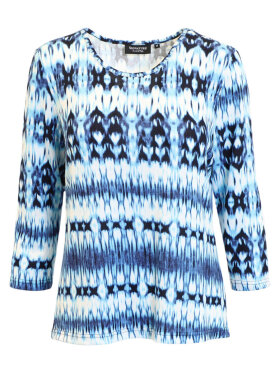 Signature Bluse - Blå Mønstret - Dame - Bluser - Signature Signature Bluse - Blå Mønstret - Dame - Bluser - Signature