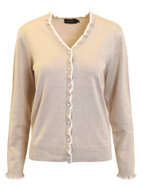 Brandtex Cardigan - Sand - Striktrøjer til kvinder - Brandtex Brandtex Cardigan - Sand - Striktrøjer til kvinder - Brandtex
