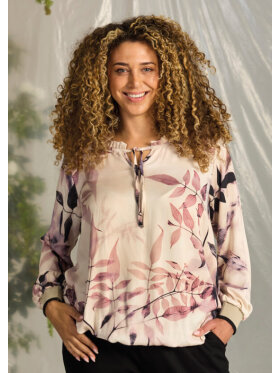 Zhenzi bluse - rosa mix - Overdele til Plus size - Zhenzi