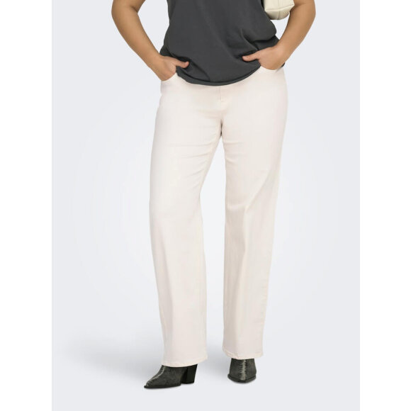 Only Carmakoma buks - off white  - Plus size bukser til kvinder - ONLY CarmaKoma