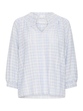 PULZ Jeans - Pulz Bluse - Lyseblå