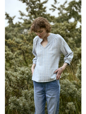 Pulz Bluse - Lyseblå - Dame - Bluser - PULZ Jeans Pulz Bluse - Lyseblå - Dame - Bluser - PULZ Jeans