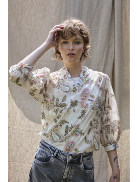 Pulz Bluse - Mønster - Dame - Bluser - PULZ Jeans Pulz Bluse - Mønster - Dame - Bluser - PULZ Jeans