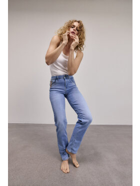 PULZ Jeans - Pulz Jeans straight - Light Blue