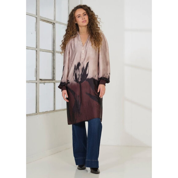 Prepair Kjole - Rosa/brun - Mellemlange kjoler - PREPAIR Prepair Kjole - Rosa/brun - Mellemlange kjoler - PREPAIR