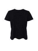 Black Colour T-shirt - sort m/dot - Dame - T-shirts - Black Colour