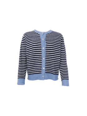 Black Colour Strik - Navy strib - Lækre striktrøjer til kvinder - Black Colour