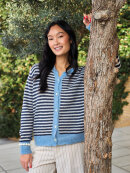 Black Colour Strik - Navy strib - Lækre striktrøjer til kvinder - Black Colour