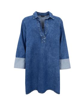 Black Colour Kjole - denim - Mellemlange kjoler - Black Colour