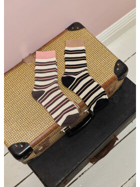 Black Colour Strømper - strib/sand - Strømper & strømpebukser - Black Colour