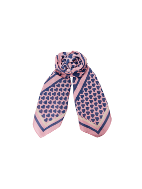 Black Colour Tørklæde - pink/hjerter - Tørklæder - Black Colour