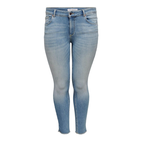 Only Carmakoma bukser - light blue denim - Plus size bukser til kvinder - ONLY CarmaKoma
