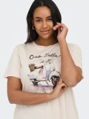 Only Carmakoma t-shirt - sand/tryk - Overdele til Plus size - ONLY CarmaKoma