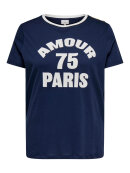 Only Carmakoma t-shirt - marine - Overdele til Plus size - ONLY CarmaKoma