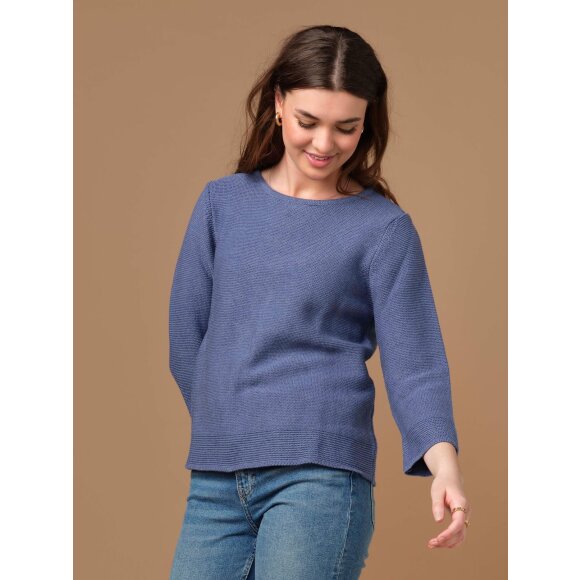 Skovhuus strik - blå - Lækre striktrøjer til kvinder - Skovhuus