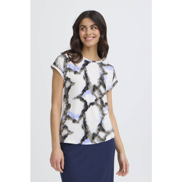 Fransa t-shirt - blå/grå/off - Dame - T-shirts - FRANSA