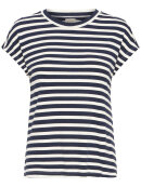 Fransa t-shirt - marine/off - Dame - T-shirts - FRANSA