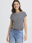 Fransa t-shirt - marine/off - Dame - T-shirts - FRANSA